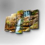 Wallity Cuadro Decorativo en Lienzo 5 Piezas 5PUC-034 Multicolor